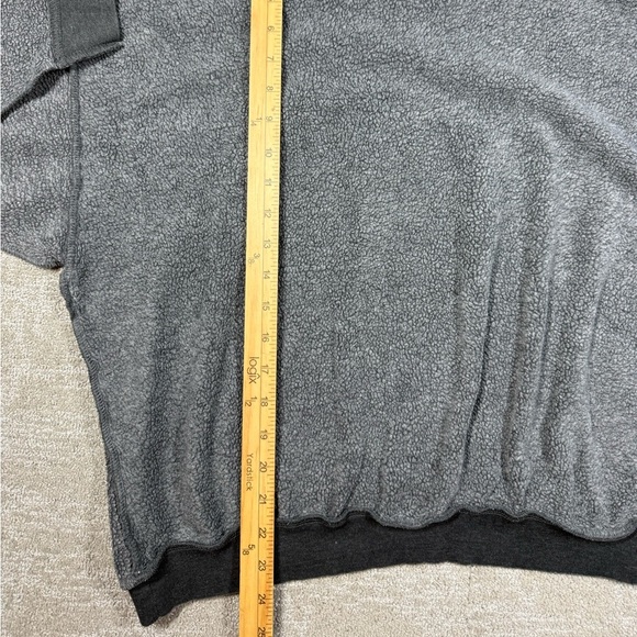 Free People Movement Gray Kelly Crew Neck Cozy Textured Sweatshirt Size Small - Picture 4 of 7